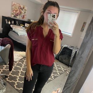 Red work top